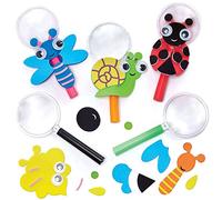 Baker Ross FC703 Bug Magnifying Glass Kits - Pack of 5, Craft kits for Kids, Kids Garden and Nature Crafting, Bug Catching