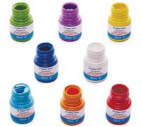 Baker Ross FC743 Rainbow Colours Multi-Purpose Deco Paint Pots for Canvas, Wood, Fabric, Ceramic & Stone, 20ml, Assorted, Pack of 8, Pieces