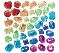 Baker Ross FC759 Large Rainbow Self-Adhesive Gems - Pack of 120, Sticker Gemstones, Crafts for Kids, Decorative Stones