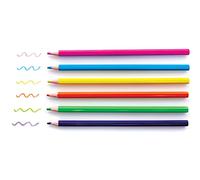 Baker Ross FC847 neon colouring pencils - pack of 12, bright colours