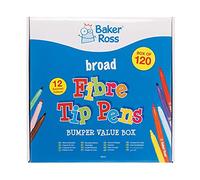 Baker Ross FE413 broad tip marker pens - pack of 120, colouring markers