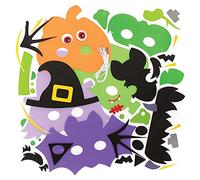 Baker Ross FE745 Halloween Mask Kits - Pack of 4, Make Your Own Halloween Decorations, Great for Kids Costumes