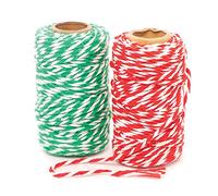 Baker Ross FE820 Christmas Twine - Pack of 2, Creative Art and Craft Supplies and Essentials for Adults and Kids to Make, Personalise and Decorate Projects