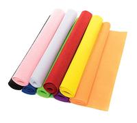 Baker Ross FE822 Felt Rolls Bumper Value Pack - Pack of 10, Craft Supplies for Children, Felt Sheets for Arts and Crafts for Kids, Black