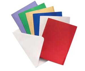 Baker Ross FE829 Christmas Metallic Greeting Cards - Pack of 12, Card Blanks for Card Making, Make Your Own Christmas Cards, Ideal for Kids Arts and Crafts Projects