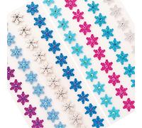 Baker Ross FE878 Snowflake Gem Foam Stickers-Pack of 80, Assorted