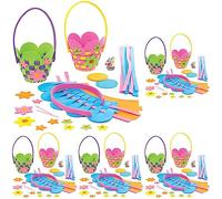Baker Ross Flower Basket Weaving Kits - Pack of 20, Easter Crafts, Craft for Kids (AT380)