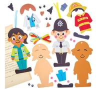 Baker Ross FN058 Everyday Hero Bookmark Kits - Pack of 6, World Book Day Kits, Bookmark Making for Kids