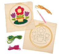 Baker Ross FN119 Punch Needle Starter Kit - 1 Kit, Learn to Sew Starter Kits for Beginners, Learn Embroidery