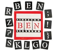 Baker Ross FN258 Adhesive Stencil Set - Pack of 30, Letter Sticker Stencils, Alphabet Letters for Crafts