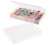 Baker Ross FN263 Compartment Storage Box - Pack of 1, Craft Storage for Beads, Haberdashery, Art Materials