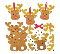 Baker Ross FN343 Reindeer Chocolate Holder Decorations - Pack of 8, Christmas Arts and Crafts, Christmas Decorations for Kids