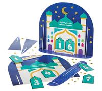 Baker Ross FN359 Countdown to Eid Calendar - 1 Kit, Ramadan Arts and Crafts for Kids