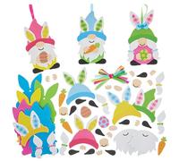 Baker Ross FN395 Easter Gonk Mix & Match Kits - Pack of 8, Easter Arts and Crafts Decorations for Kids
