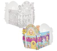 Baker Ross FN399 Easter Egg Colour-in House - Pack of 1, Easter Arts and Crafts for Kids, Colouring for Kids