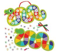 Baker Ross FN436 Learn The Alphabet Snake Kits - Pack of 4, Reading and Writing Learning Aids for Kids and Schools