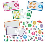 Baker Ross FN449 Learn to Count Puzzle Magnet Kits - Pack of 10, STEM, Science, Maths and Learning Aids for Kids and Schools