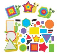 Baker Ross FN454 Learn Shapes Snail Magnet Kits - Pack of 6, STEM, Science, Maths and Learning Aids for Kids and Schools