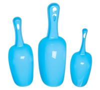 Baker Ross FN472 Plastic Scoops - Pack of 6, Arts and Crafts Tools, Tuff Tray Accessories