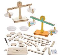 Baker Ross FN473 Wooden Balance Scale Kit - 1 Kit, STEM, Science, Maths and Learning Aids for Kids and Schools