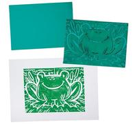 Baker Ross FN478 Soft Polymer Lino Block Printing Sheets - Pack of 6, Lino Arts and Crafts Starter Tools for Beginners and Kids