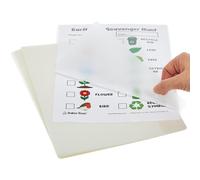 Baker Ross FN481 Laminating Pouches A4 - Pack of 50, Clear High Gloss Finishing Sheets
