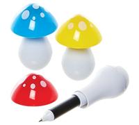 Baker Ross FN512 Toadstool Mushroom Pens - Pack of 6, Party Bag Fillers for Kids