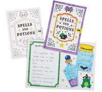 Baker Ross FN601 Write Your Own Witch’s Spell Book - Pack of 3, Creative Activity Kits for Kids, Perfect for Halloween and Imaginative Play