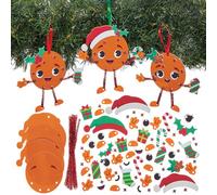 Baker Ross FN609 Christmas Orange & Clove Mix & Match Decoration Kits - Pack of 8, Christmas Craft Kits for Kids, Perfect for Christmas Tree