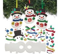 Baker Ross FN612 Snowman Chocolate Holder Decorations - Pack of 8, Christmas Craft Kits for Kids, Perfect for Christmas Gifts and Party Favourites