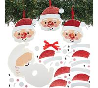 Baker Ross FN613 Santa Chocolate Holder Decorations - Pack of 8, Christmas Craft Kits for Kids, Perfect for Christmas Gifts and Party Treats