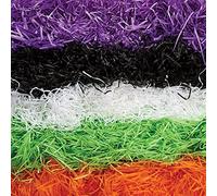 Baker Ross FX123 Halloween Shredded Tissue Paper - Pack of 100g, Paper for Crafts, Decorations and Gifts, Kids Halloween Arts and Crafts