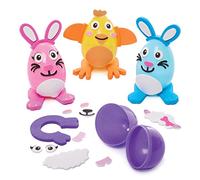 Baker Ross FX526 Easter Egg Kits - Pack of 8, Egg Arts and Craft Kits for Kids