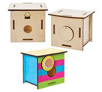 Baker Ross FX585 Dormouse Wooden House Kit - Nature Resources Arts and Crafts Kits for Kids