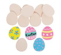 Baker Ross FX709 Egg Ceramic Painting Stones - Pack of 15, Easter Craft Blanks to Decorate