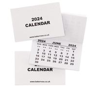 Baker Ross FX873 Calendar Pads 2024 - Pack of 25, Kids Make Your Own Calendar Craft Accessories