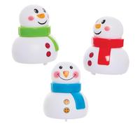 Baker Ross FX882 Snowman Pull Back Racers - Pack of 6, Christmas Party Bag Fillers for Kids