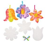 Baker Ross FX948 Flower Colour Diffusing Paper - Pack of 30, Paper Decorations for Spring