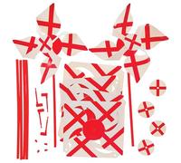 Baker Ross FX983 England Flag Windmill Kits - Pack of 6, St Georges Day Craft Kits for Kids