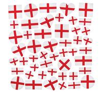 Baker Ross FX996 England Flag Foam Stickers - Pack of 200, St Georges Cross Stickers for Kids Crafts and Cards