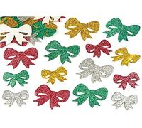 Baker Ross Glitter Bow Stickers (Pack of 100), Children to Design and Decorate With, Ideal for Schools, Home Crafting, Craft Groups, Scrapbooking, Card Crafting and Collages