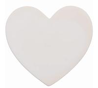 Baker Ross Heart Ceramic Coasters - Box of 6, Valentine Crafts for Kids (FC472)