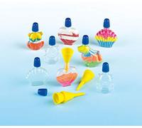 Baker Ross Mini Shaped Plastic Sand Art Bottles (Pack of 8) For Kid's Craft Projects,EV3043