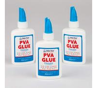 Baker Ross Mini Washable PVA Glue Bottles (Pack of 3 60ml) For Kids To Make, Arts and Crafts
