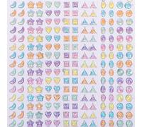 Baker Ross Pastel Crystal Stick On Stones - Pack of 560, Kids Spring Gem Craft Supplies (FC353)