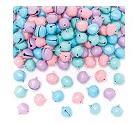 Baker Ross Pastel Jingle Bells - Pack of 120, Kids Craft Supplies (AX700)