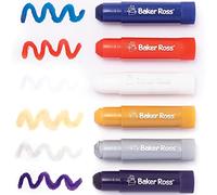 Baker Ross PJ110 Red White and Blue Poster Paint Sticks - Pack of 6, Craft Supplies