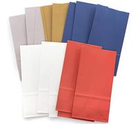 Baker Ross PJ120 Red White and Blue Party Bags - Pack of 15, Party Decorations and Supplies