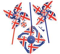 Baker Ross PJ130 Union Windmill Kit for VJ Day 80th Anniversary - Pack of 6, British Craft and Party Bag Filler for Kids
