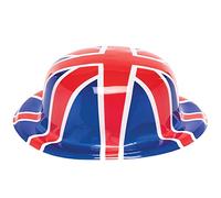 Baker Ross PJ1651 Union Jack Bowler Hats for VE Day 80th Anniversary - Pack of 5, Kids British Partyware